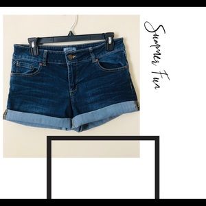 Blue jean shorts